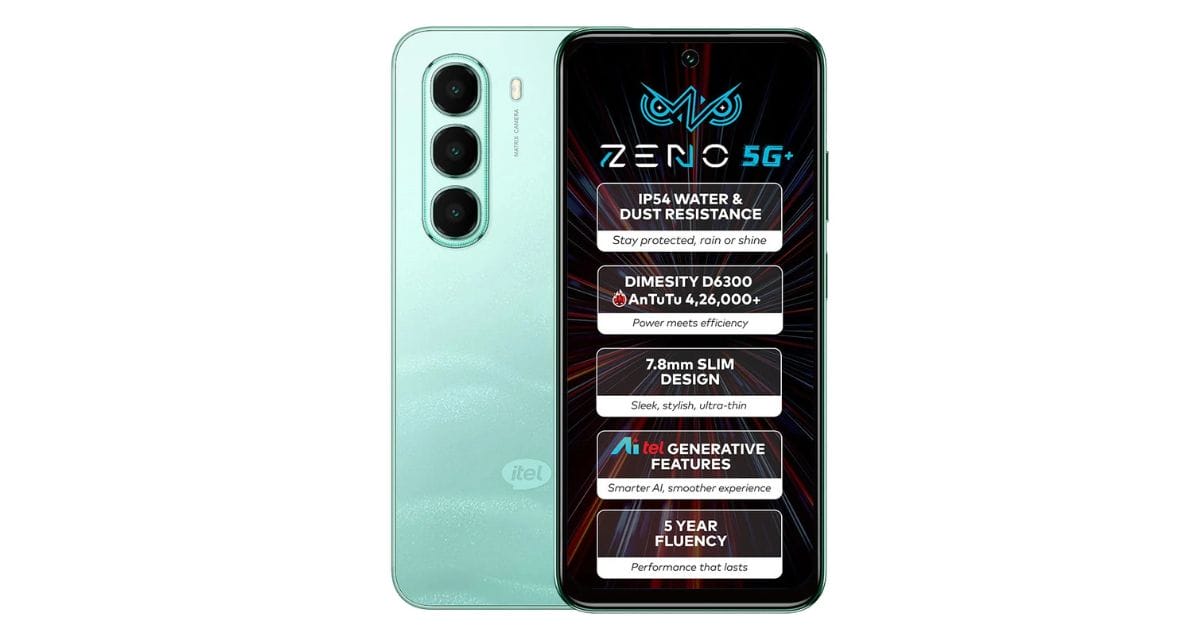 Itel Zeno 5G लॉन्च: 10,299 रुपए में AIVANA AI असिस्टेंट के साथ